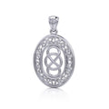 Celtic Infinity Knotwork Sterling Silver Pendant TPD4133
