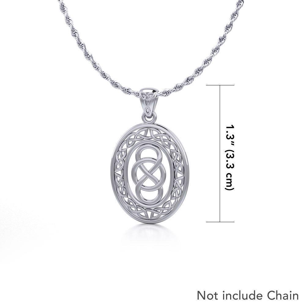Celtic Infinity Knotwork Sterling Silver Pendant TPD4133