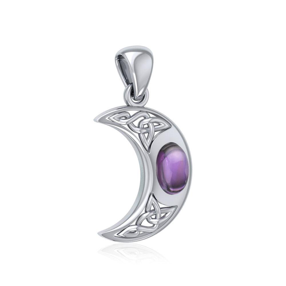 Blue Moon Celtic Sterling Silver Pendant TPD421