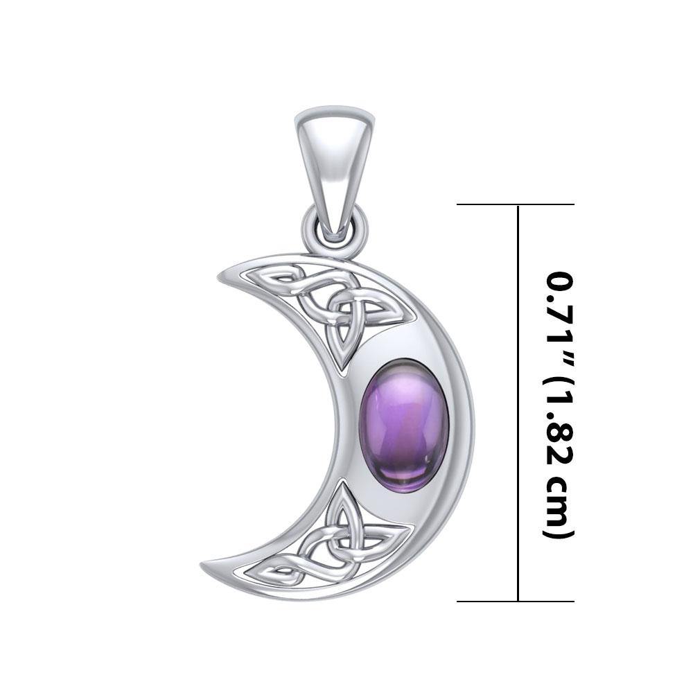 Blue Moon Celtic Sterling Silver Pendant TPD421