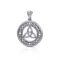 Celtic Knotwork Trinity Sterling Silver Pendant TPD711