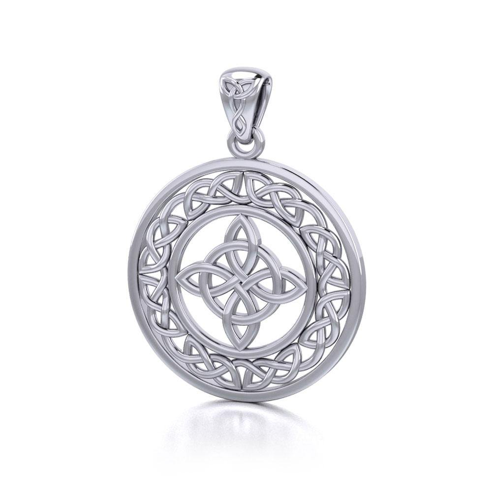 Celtic Knotwork Sterling Silver Pendant TPD728