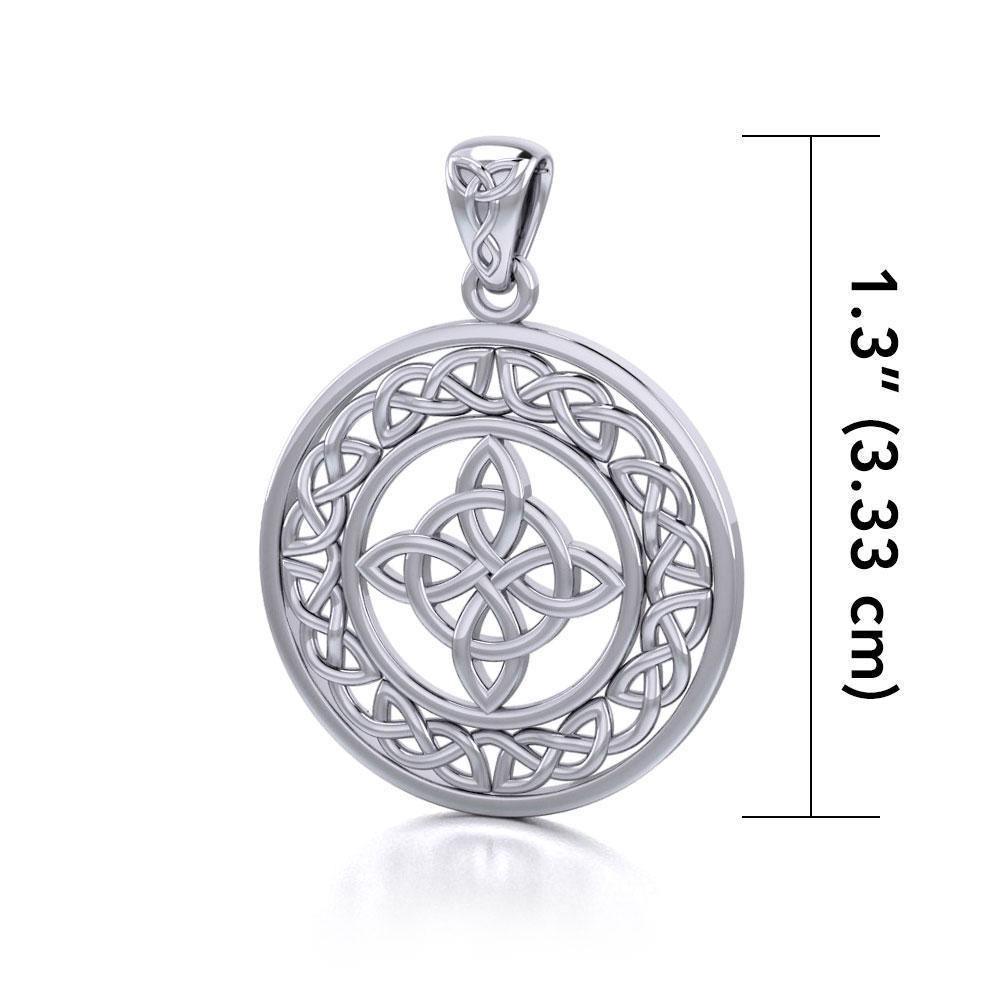 Celtic Knotwork Sterling Silver Pendant TPD728