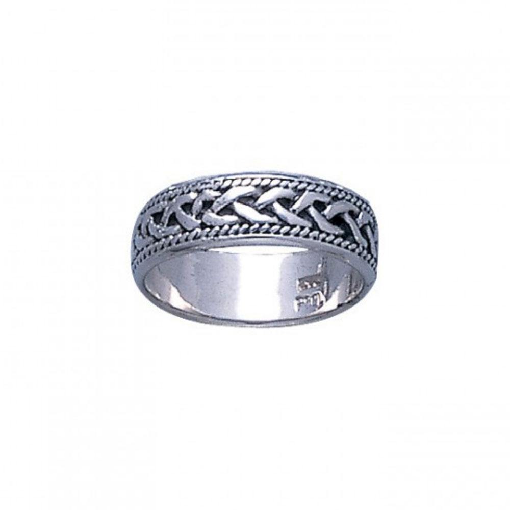 Celtic Knotwork Sterling Silver Ring TR041