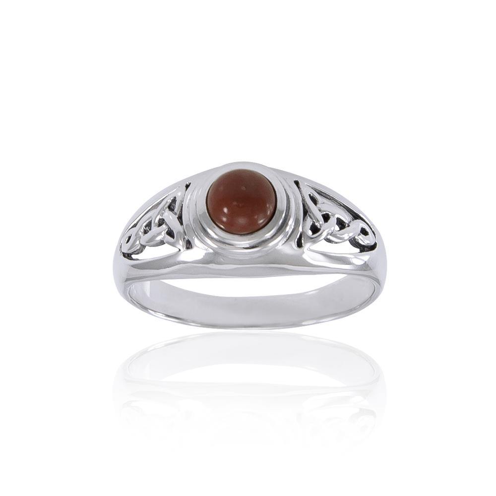 Trust in the endless possibilities ~ Celtic Knotwork Sterling Silver Ring TR2103