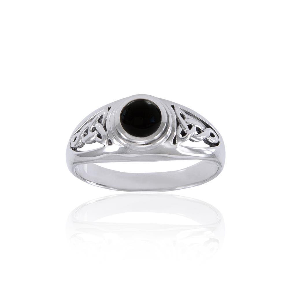 Trust in the endless possibilities ~ Celtic Knotwork Sterling Silver Ring TR2103