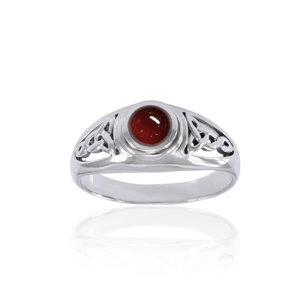 Trust in the endless possibilities ~ Celtic Knotwork Sterling Silver Ring TR2103
