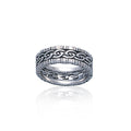 A Celtic symbol with no beginning and end ~ Knotwork Sterling Silver Ring TR3416