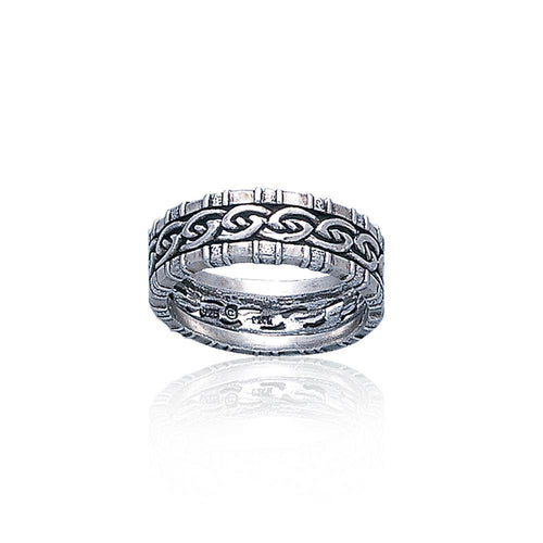 A Celtic symbol with no beginning and end ~ Knotwork Sterling Silver Ring TR3416 | Ring | Wiccan Center