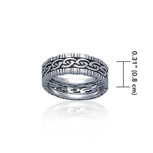 A Celtic symbol with no beginning and end ~ Knotwork Sterling Silver Ring TR3416 | Ring | Wiccan Center