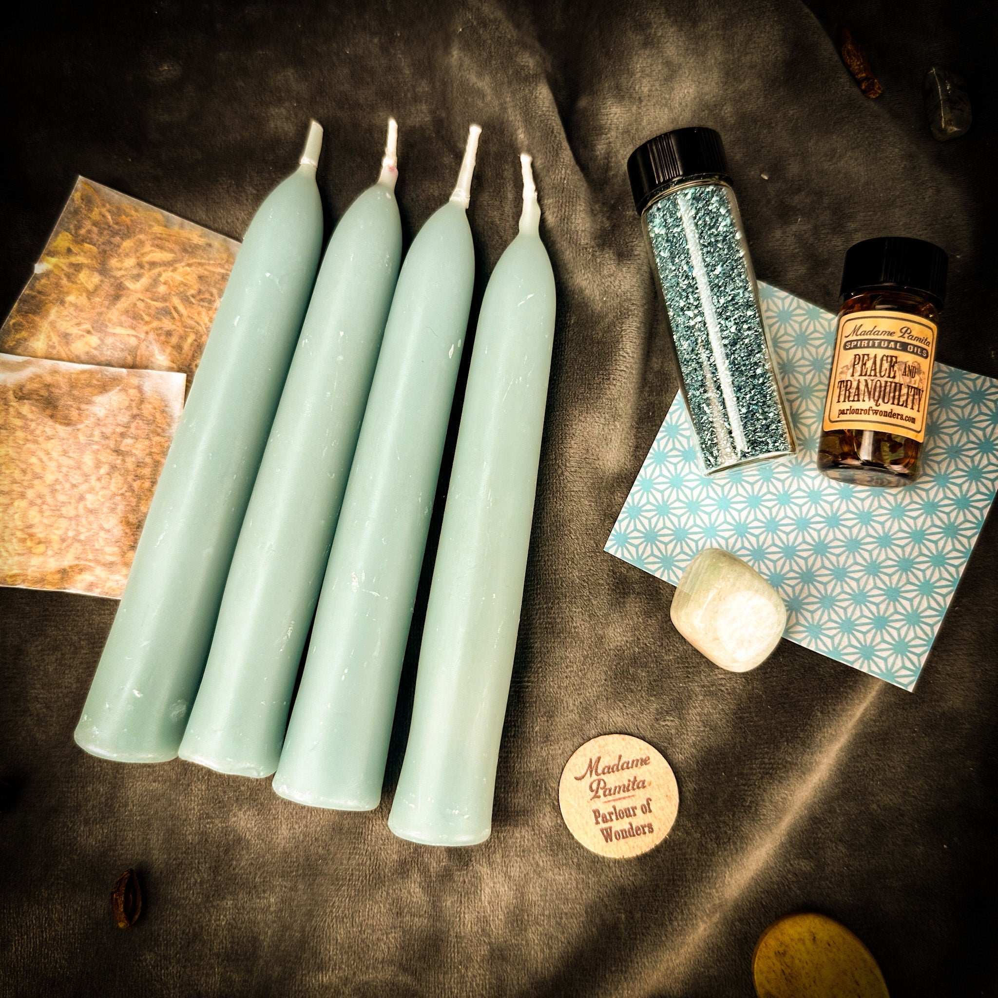 Tranquility Spell Booster Pack - Add Peace to Any Candle Spell Kit | Candle Spell Booster Pack | Wiccan Center