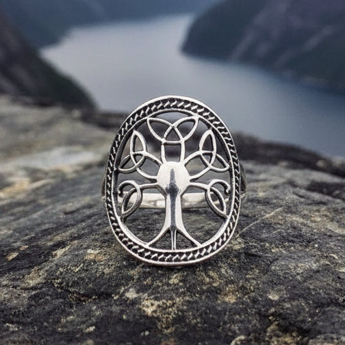 Enchanted Celtic Tree of Life Ring in Sterling Silver | Ring | Wiccan Center