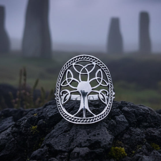 Enchanted Celtic Tree of Life Ring in Sterling Silver | Ring | Wiccan Center