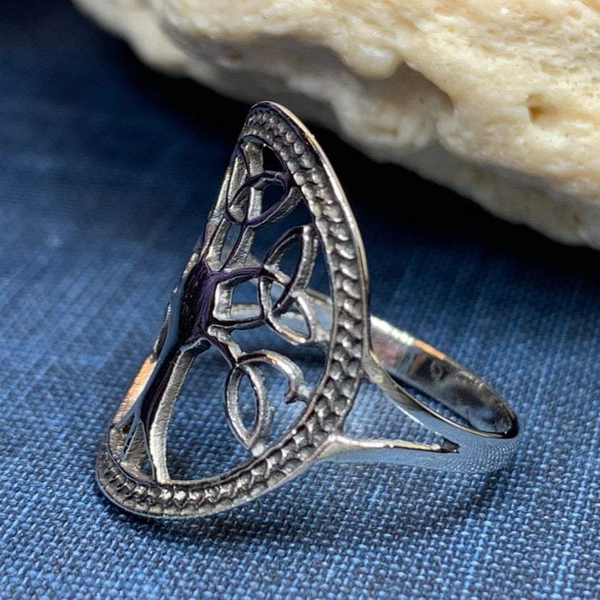 Enchanted Celtic Tree of Life Ring in Sterling Silver | Ring | Wiccan Center