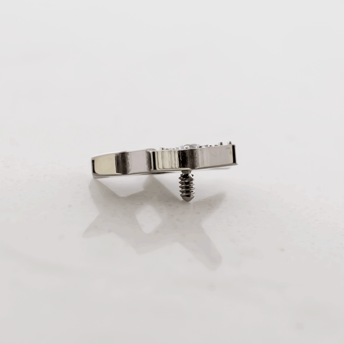 16G/18G Steel Internally Threaded End- Double Starburst | Body Jewelry | Wiccan Center