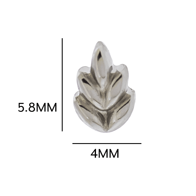 16G/18G Steel Internally Threaded End- Leaf | Body Jewelry | Wiccan Center