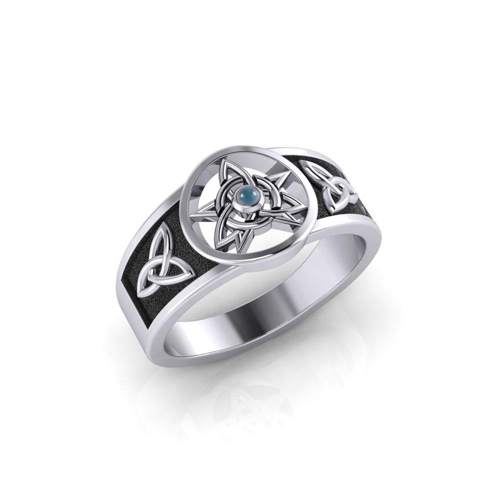 Celtic Trinity The Star Silver Ring TRI058 | Ring | Wiccan Center