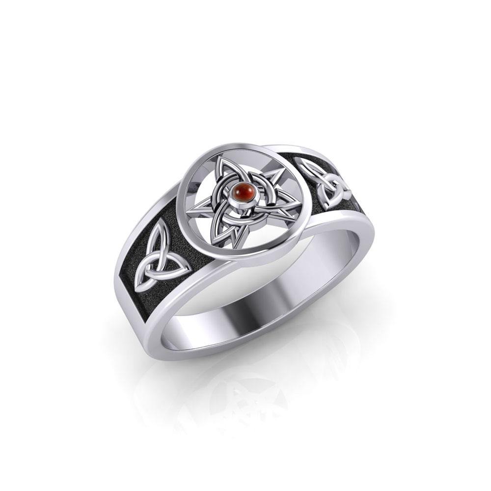 Celtic Trinity The Star Silver Ring TRI058 | Ring | Wiccan Center