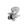 Flying Phoenix Sterling Silver Ring with Black Onyx and White Cubic Zirconia TRI1233
