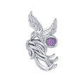 Alighting Breakthrough of the Mythical Phoenix Sterling Silver Ring With Gemstone Accents TRI1740