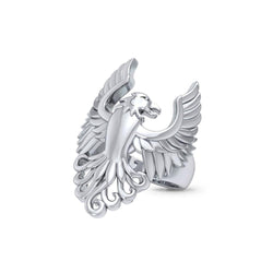 Majestic Phoenix Sterling Silver Ring TRI1743 | Ring | Wiccan Center