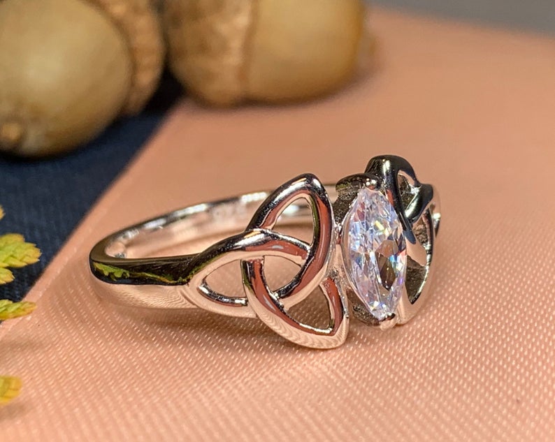 Topaz Trinity Knot Ring | Ring | Wiccan Center