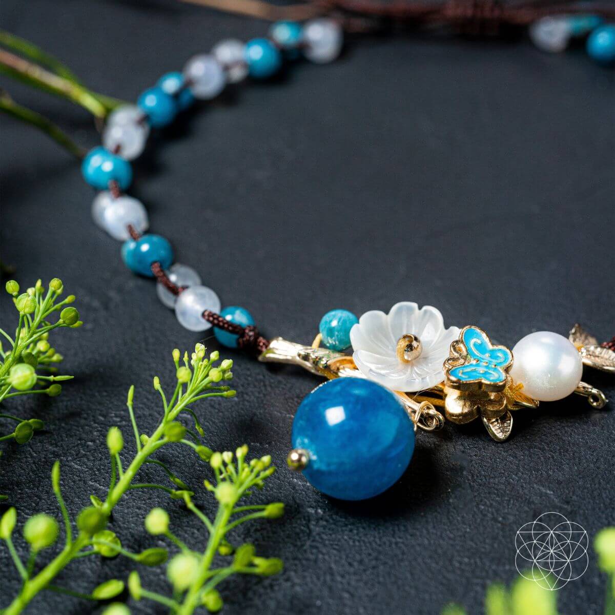 Triple Crystal Anklet of Positivity | Anklet | Wiccan Center