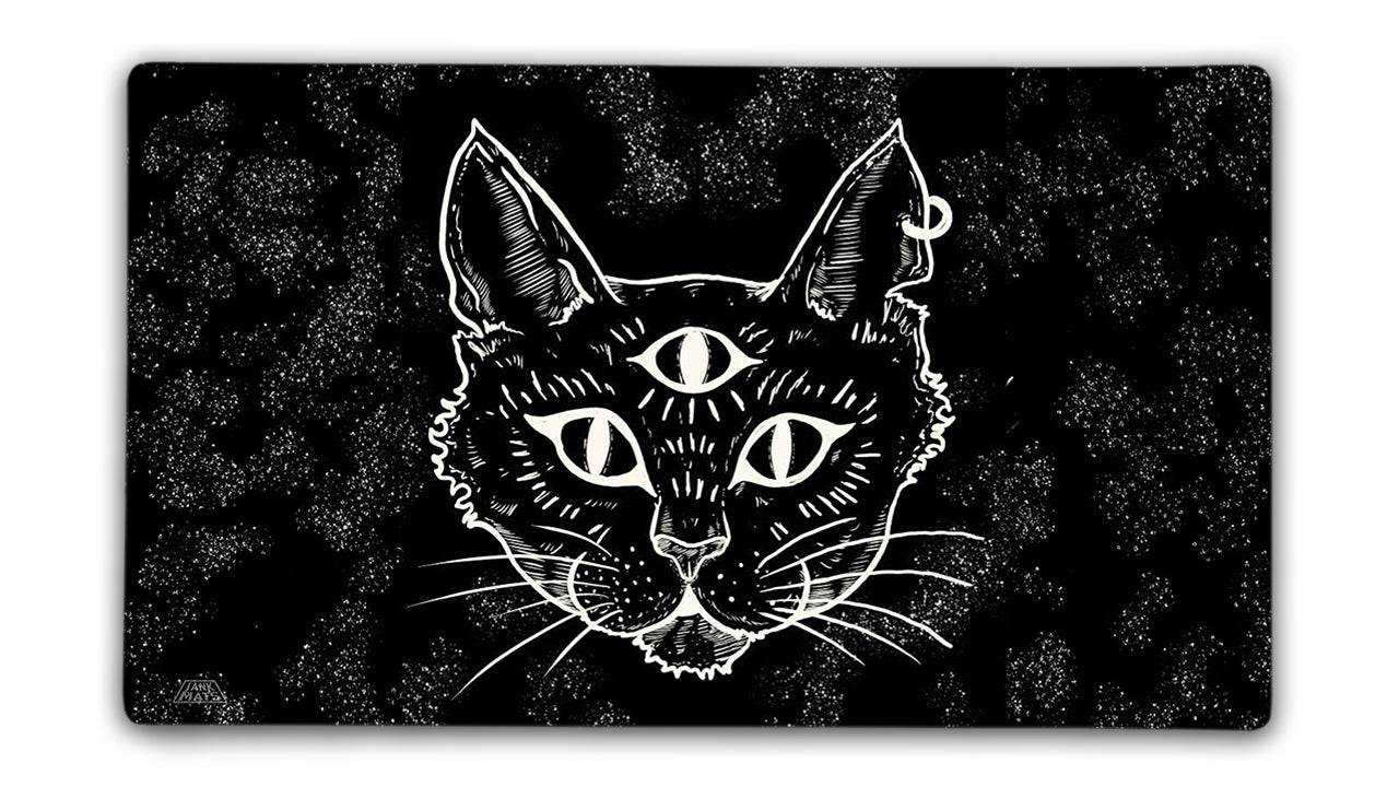 Trippy Cat Gaming Mat | Mousepad | Wiccan Center