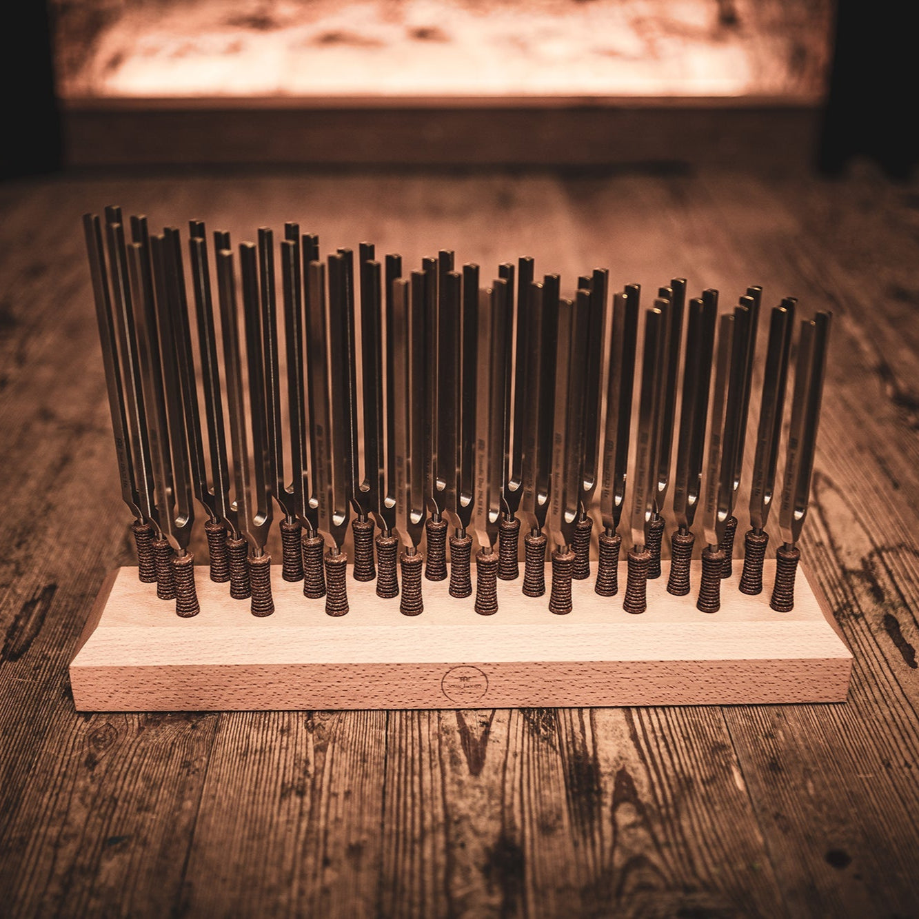 Pro 27 Complete Healing Tuning Fork Set - Weighted | Weighted Tuning Fork Set | Wiccan Center