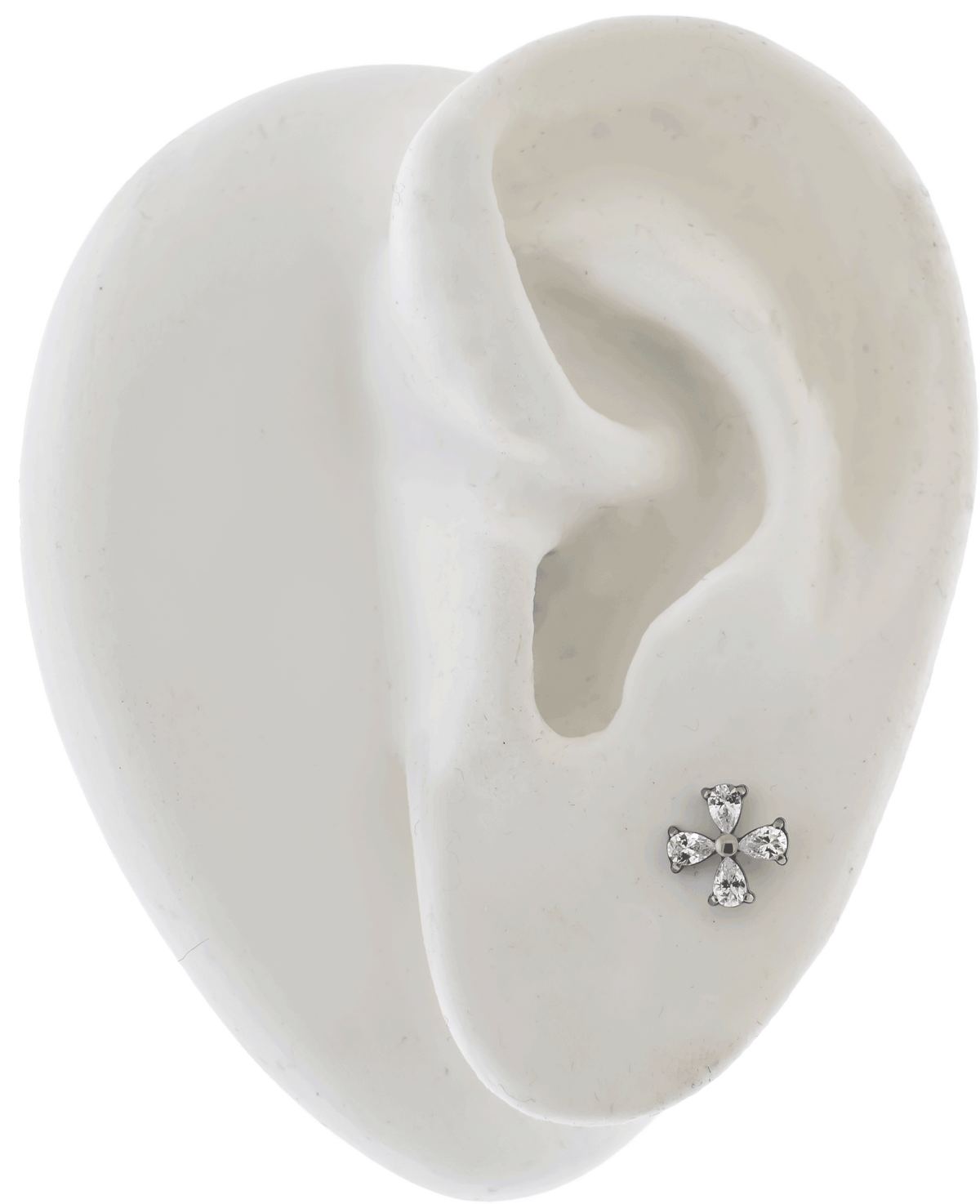16G/18G Steel Internally Threaded End- Pear Cut Cluster | Body Jewelry | Wiccan Center