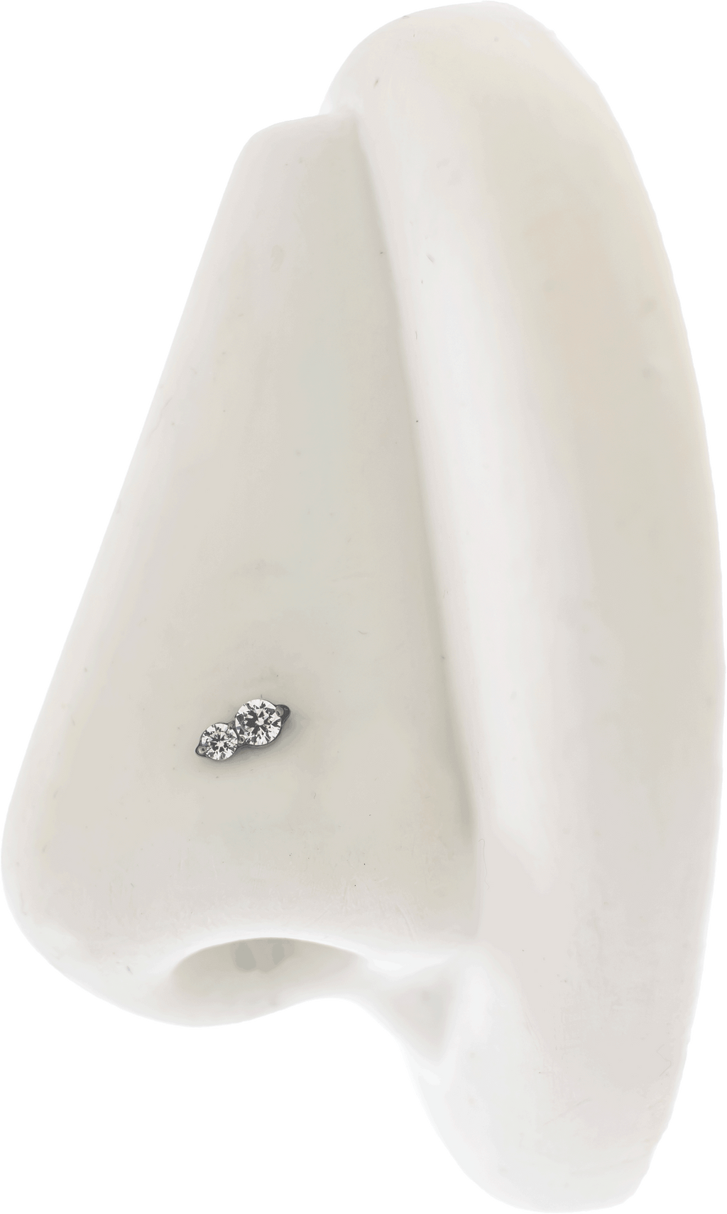 16G/18G Steel Internally Threaded End- Double Gem | Body Jewelry | Wiccan Center