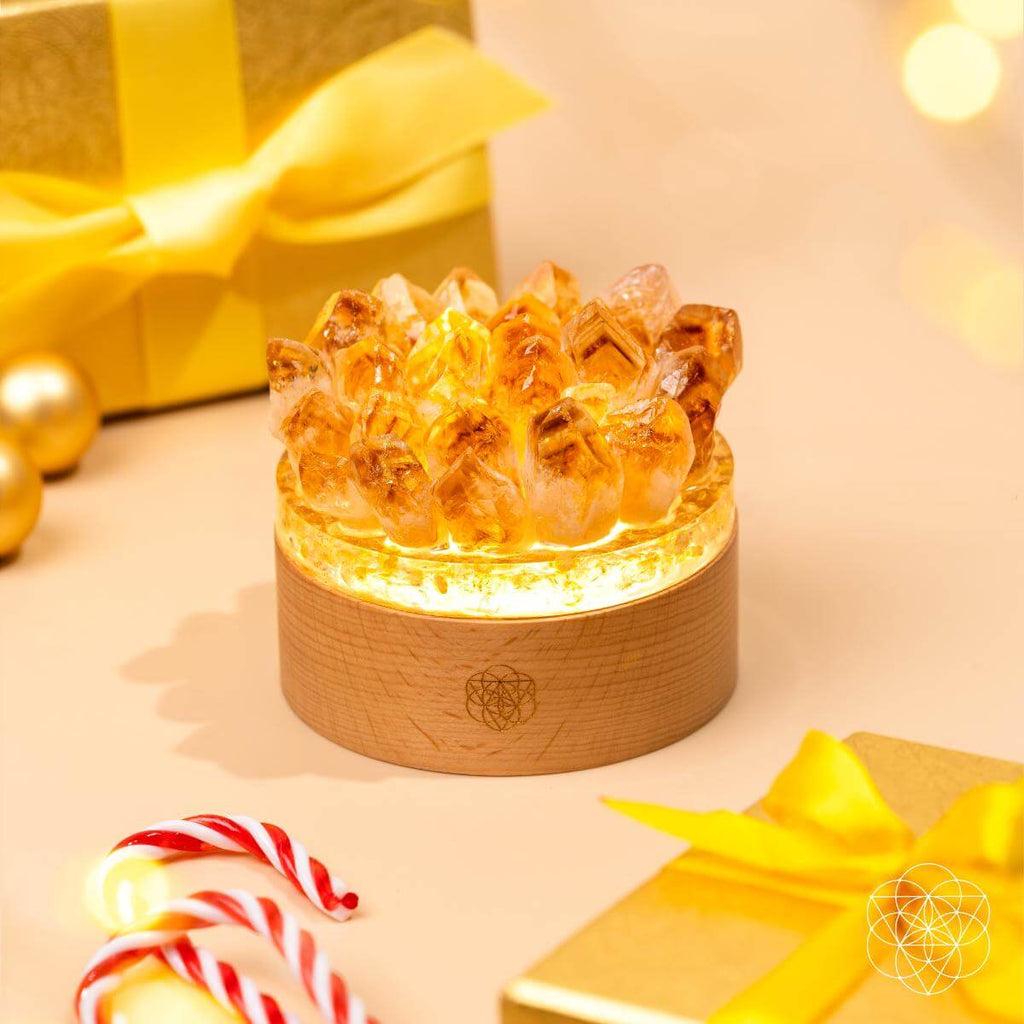 Turn My Life to Gold - Midas Citrine Lamp | Night Light | Wiccan Center