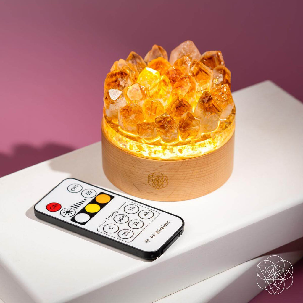 Turn My Life to Gold - Midas Citrine Lamp | Night Light | Wiccan Center