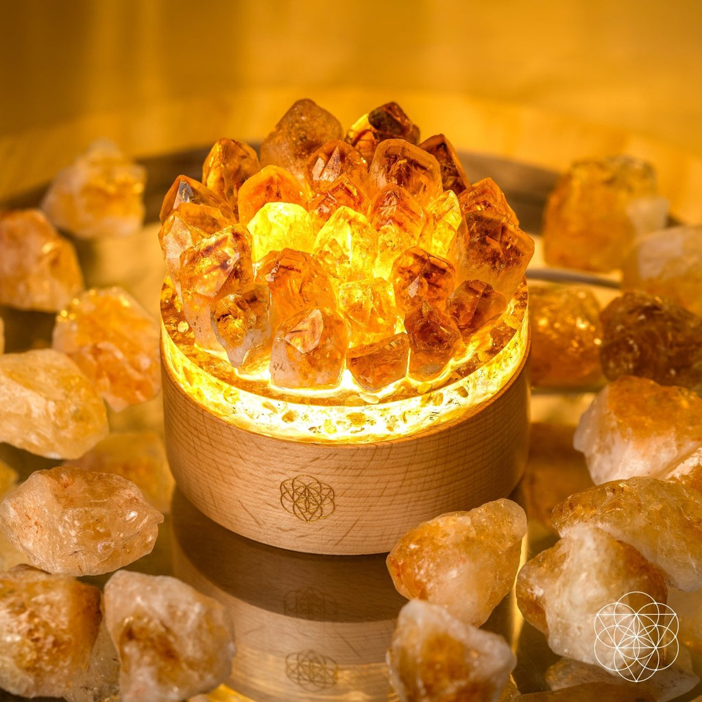 Turn My Life to Gold - Midas Citrine Lamp | Night Light | Wiccan Center