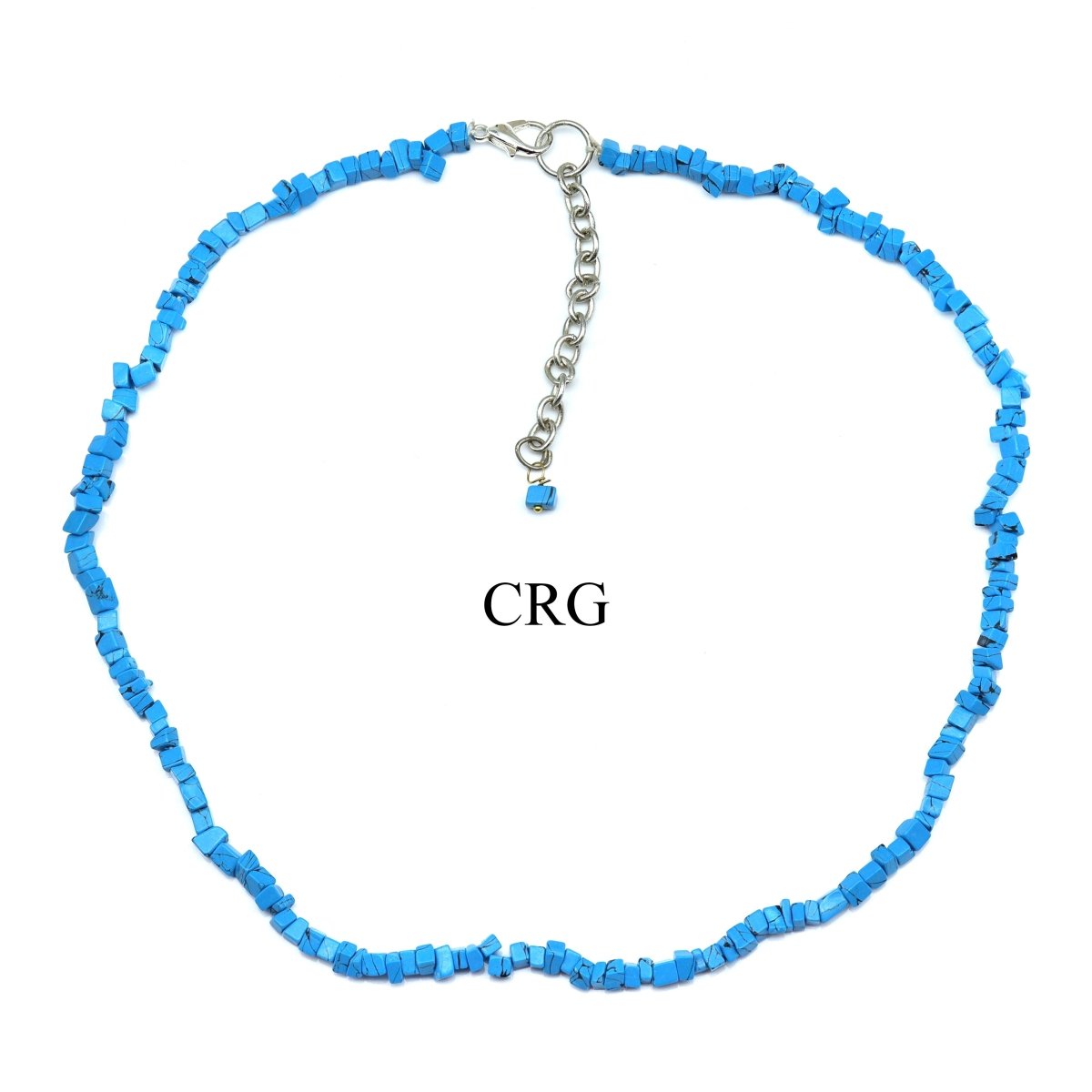 Turquoise Inspired Strand Chip Choker Necklace (16 Inches) (4 Pieces)