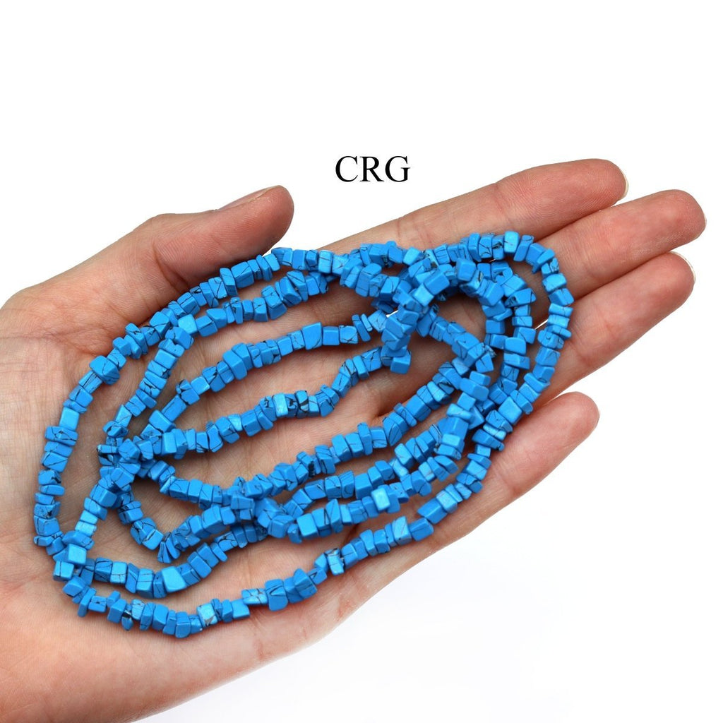 Turquoise Inspired Strand Chip Necklace (32 Inches) (1 Piece)