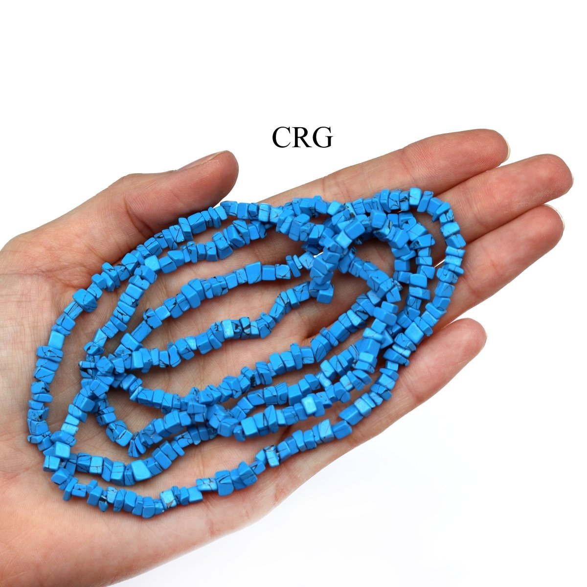 Turquoise Inspired Strand Chip Necklace (32 Inches) (1 Piece)