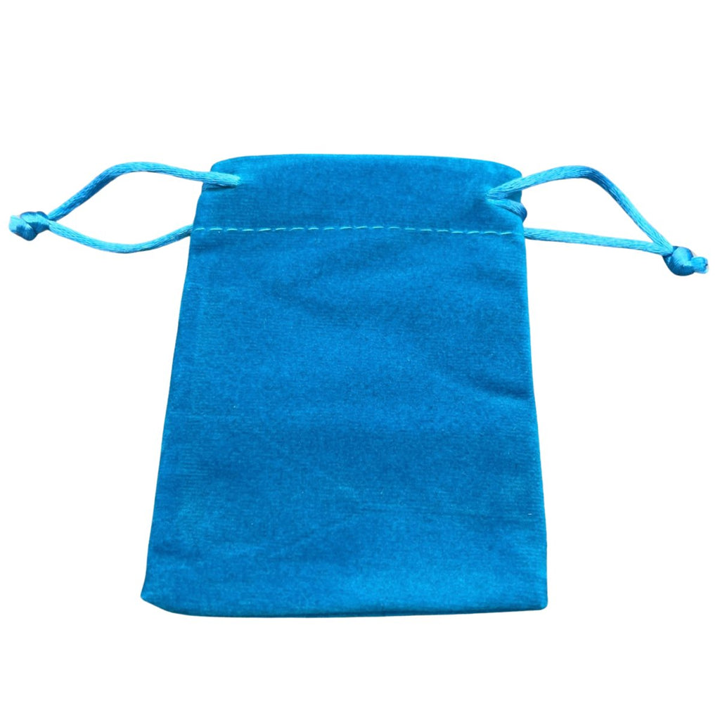 Turquoise Plush Velvet Pouch (1 Piece) Size 3 by 4 Inches Small Deluxe Gift Bag