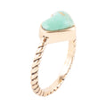 Rope My Heart Blue Turquoise and Golden Ring | Rings | Wiccan Center
