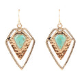 Turquoise Shield Earrings | Earrings | Wiccan Center
