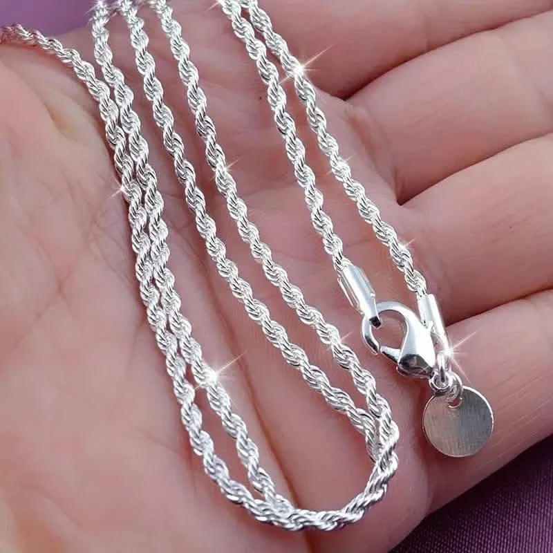 Twist Rope Chain Necklace Women's Jewelry Accessory | Necklaces | Wiccan Center