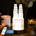 Two-Tower Selenite Lamp – Deep Energy Cleanse & Reset | Night Light | Wiccan Center