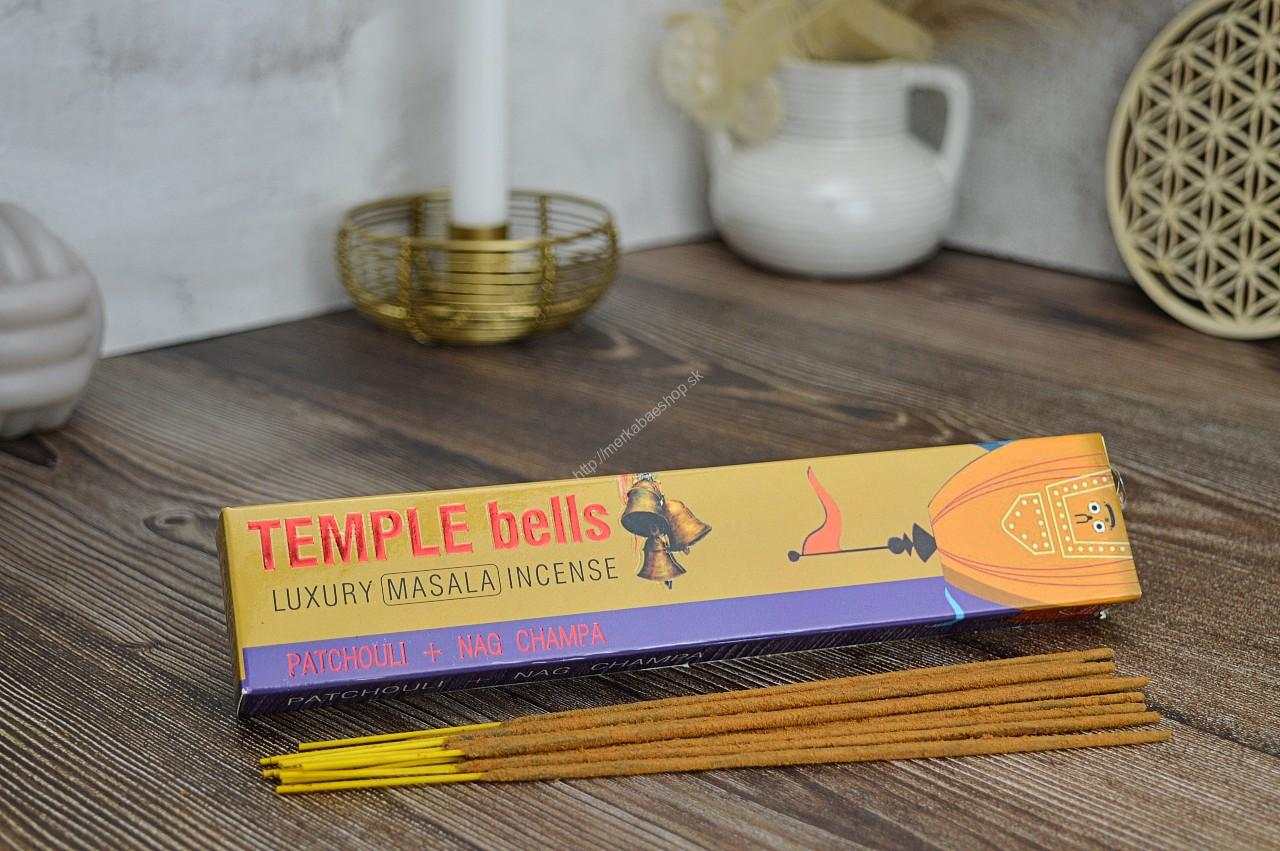 Incense Stick - Namaste India Temple Bells - Patchouli + Nag Champa 15g | Incense Sticks | Wiccan Center