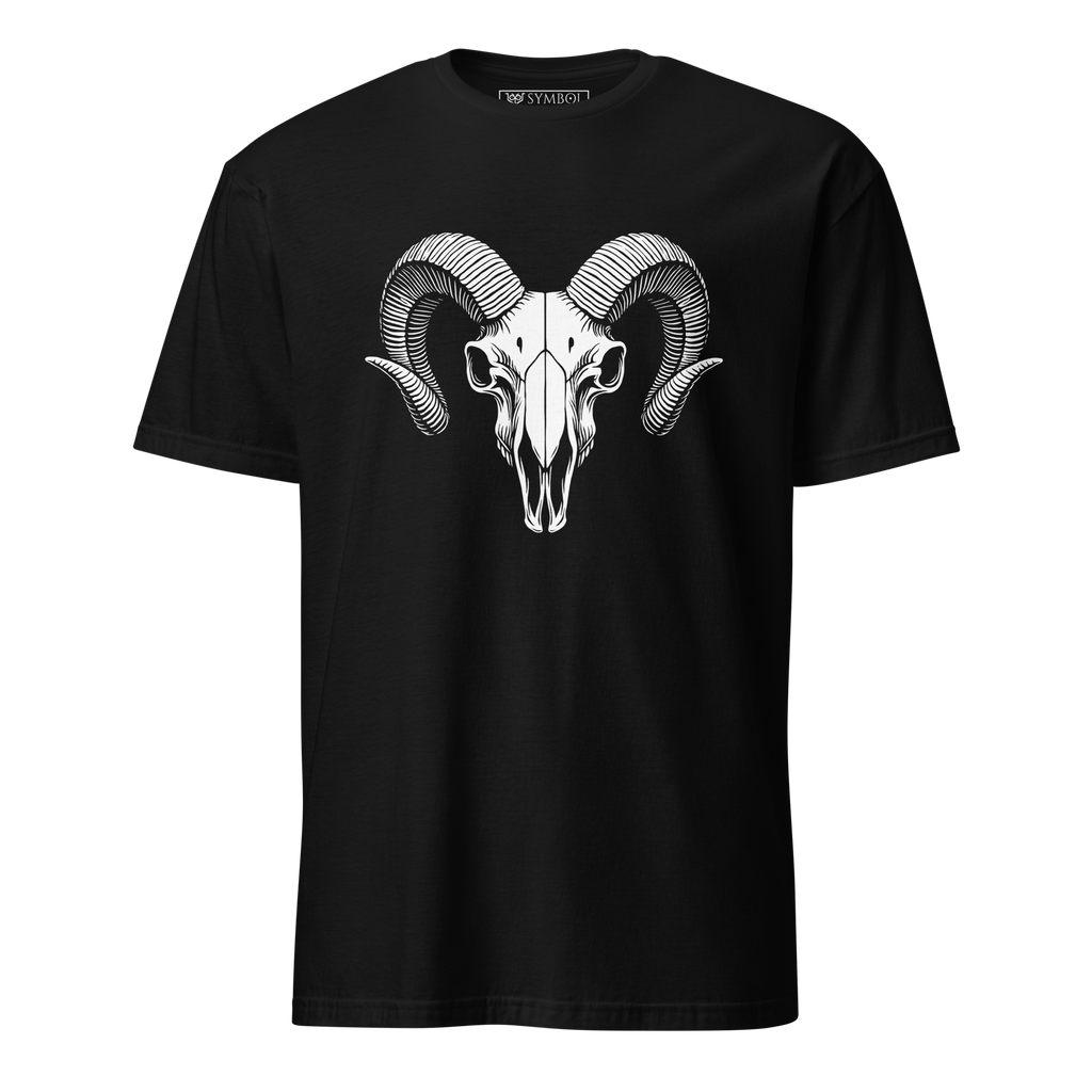 Skull Series - The Spiral Rite (Ram Skull) Unisex T-Shirt | T-Shirt | Wiccan Center
