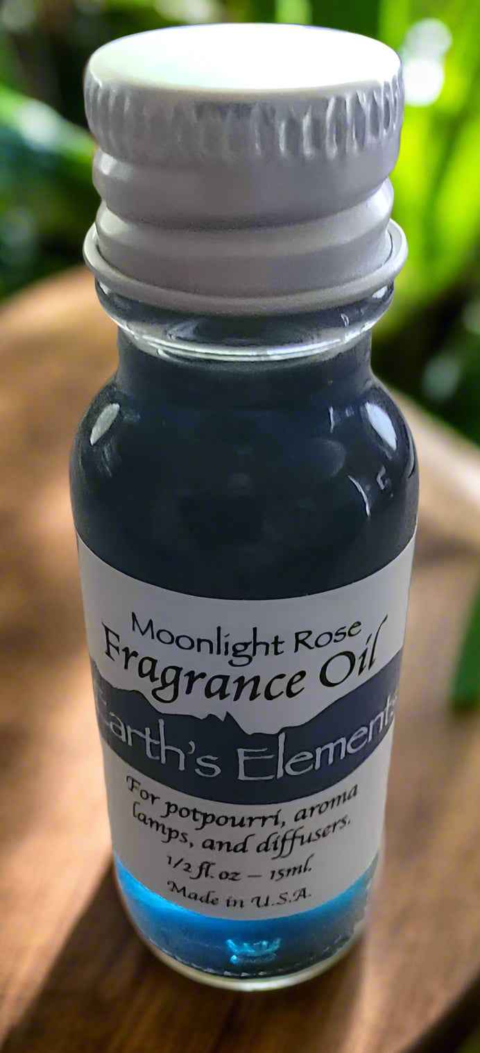 Moonlight Rose Earth's Elements Aroma Oil for Relaxation and Serenity | Aroma Fragrance Oil | Wiccan Center