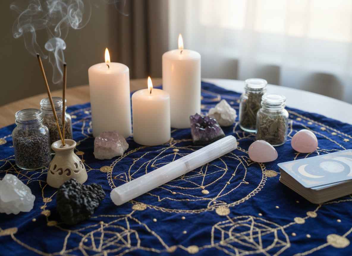 10" Selenite Wand | gemstone | Wiccan Center