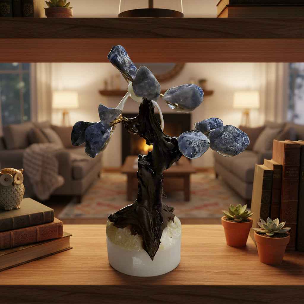 Rough Sodalite Aventurine Gem Tree 3-4 Inches Tall for Natural Decor | | Wiccan Center