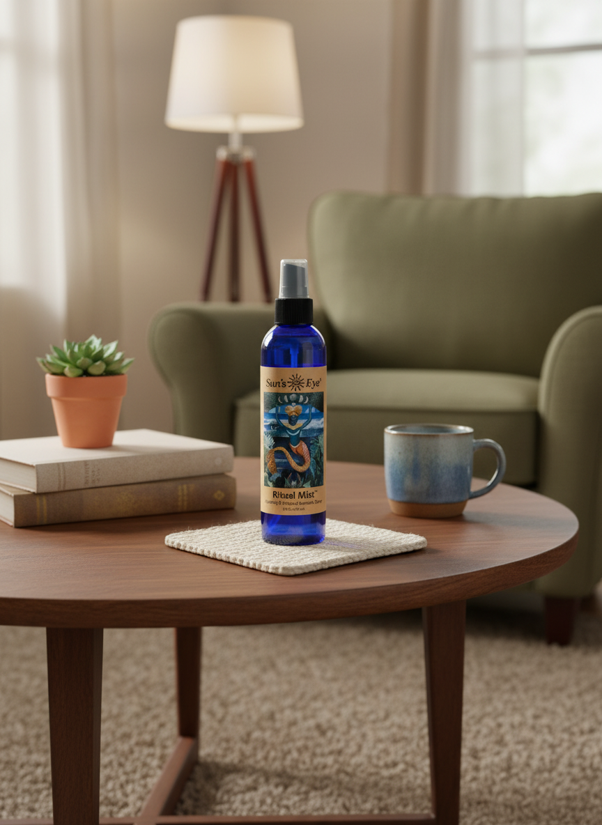 Sun's Eye Ritual Mist Spray for Spiritual Cleansing and Energy Balance | Air Freshener | Wiccan Center