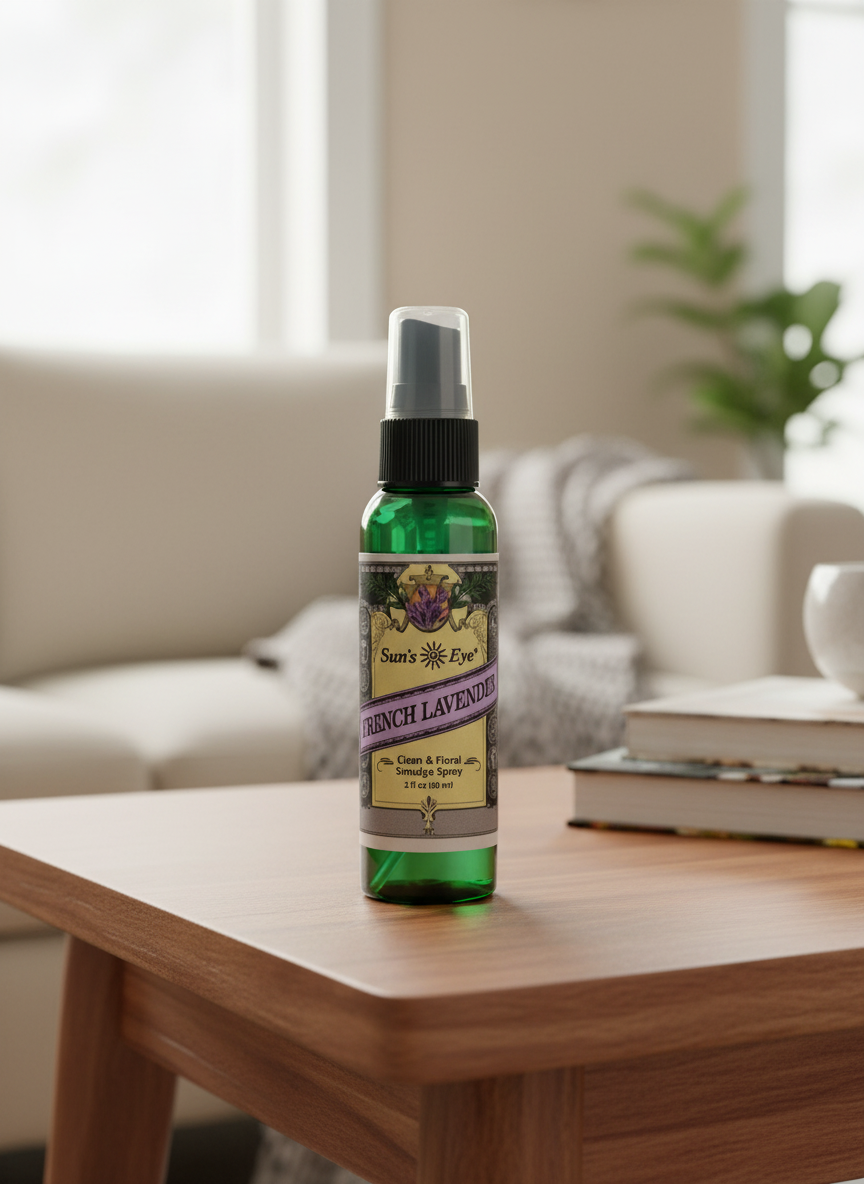 Sun's Eye French Lavender Mist for Relaxation and Aromatherapy | Air Freshener | Wiccan Center