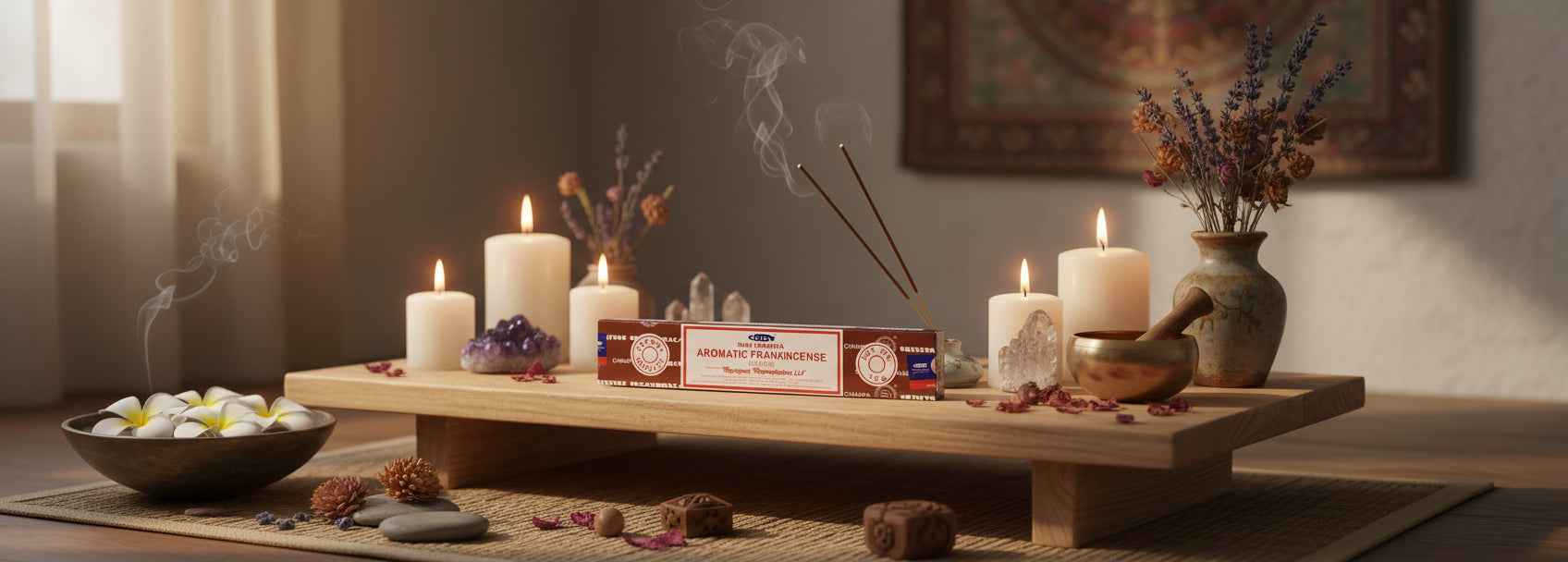 Satya Aromatic Frankincense Incense Sticks for Serenity and Spirituality | | Wiccan Center